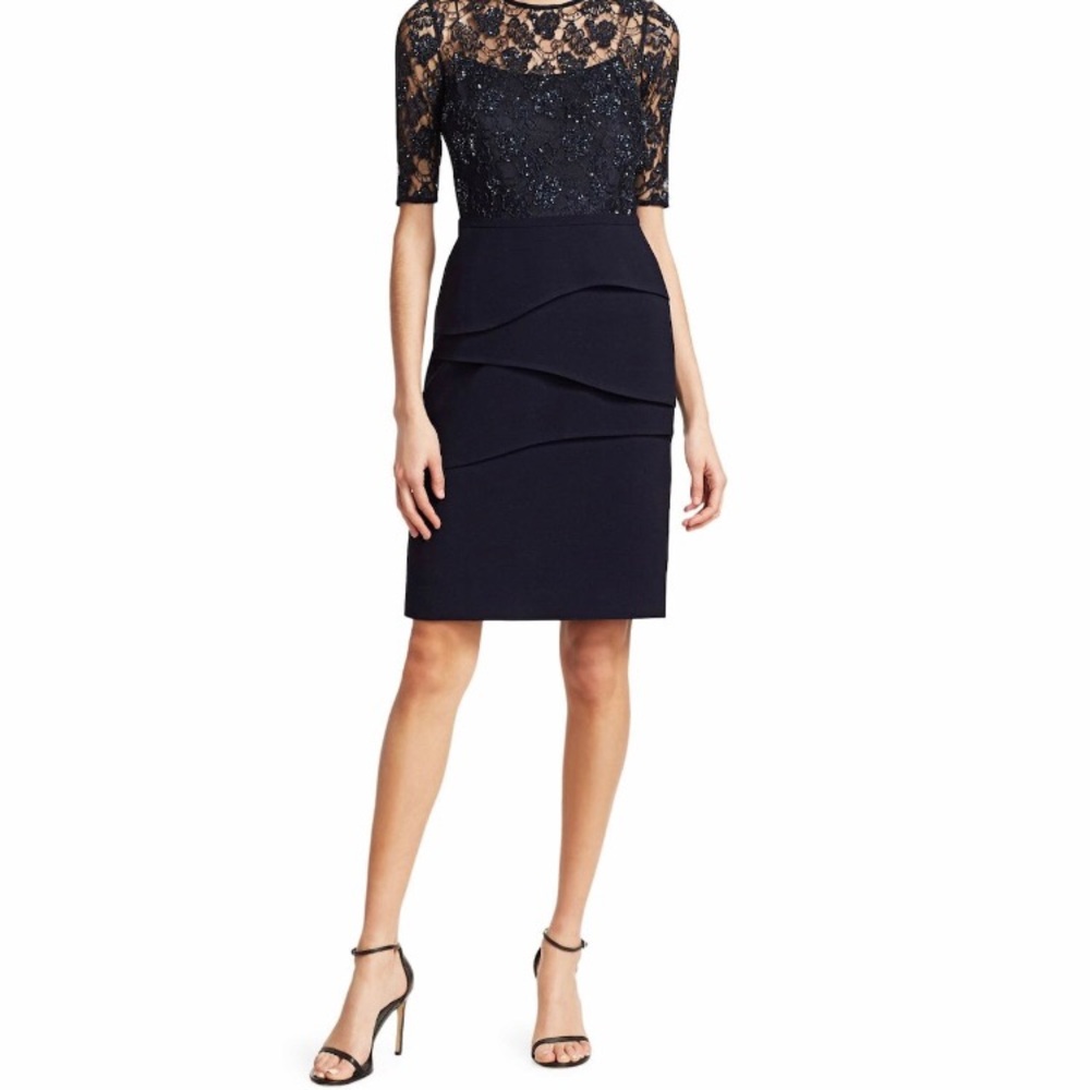 Teri-Jon navy dress